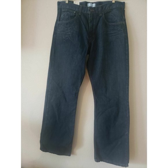 Levi's Silver Tab True Boot "Blue" Denim Jeans Size 33 x 32  NWT - Picture 1 of 5